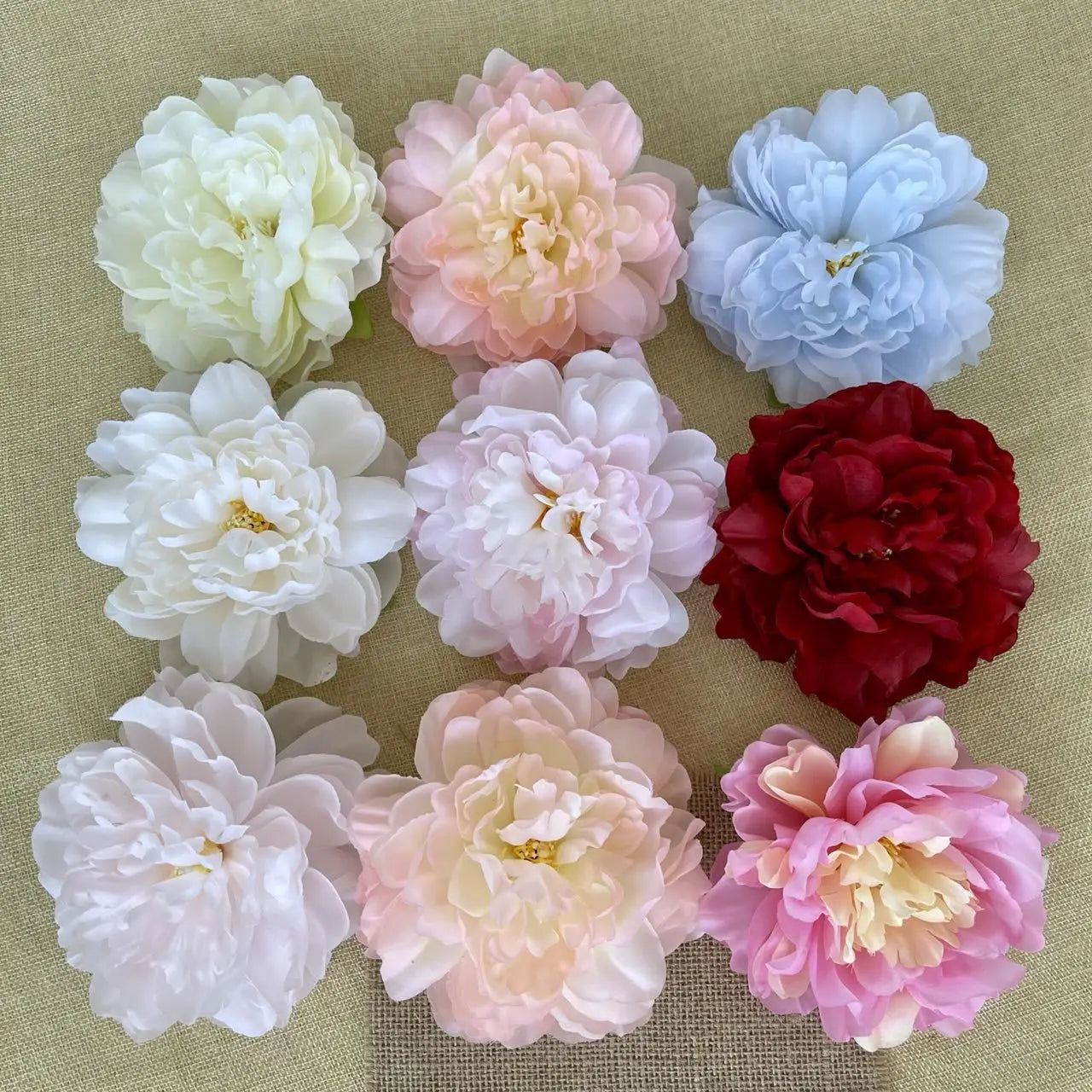 M03452 Factory Supplies Giant 15cm Peony Silk Flowers Heads Artificial Flowers Bulk Big Peonies Flower Head