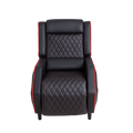Extendable Steel Frame Synthetic Leather Adjustable Backrest Leg Support Recliner Sofa