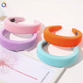 QIYUE Knitting Bright Color Padded Wide Headband Alice Band Woman Hair Band Women's Hair Accessories