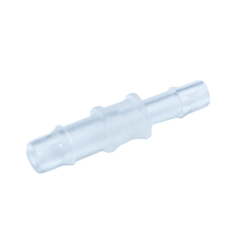 Natural PP 1/8" X 5/32" Tubing Barb I Shape Plastic 2 Way Reduce Barb Straight Tube Reducing Connector