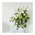 QYY- Green Flower Custom Large White Green Floral Artificial Silk Flower Ball Table Rose Centerpieces for Wedding Decor MegaBDM