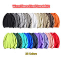 Custom Logo Unisex Blank Winter Fleece Sherpa Lined Crewneck Pullover Sweatshirt Casual Long Sleeve Hoodie Tops