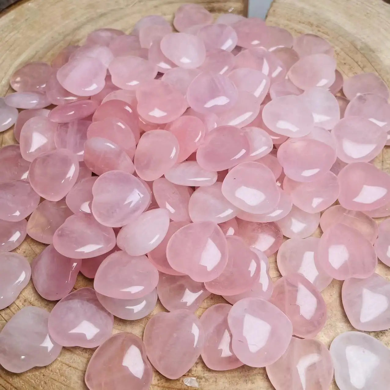Wholesale Natural Crystal Quartz Stone Polished Heart Shape Rose Quartz Amethyst Crystal Crafts