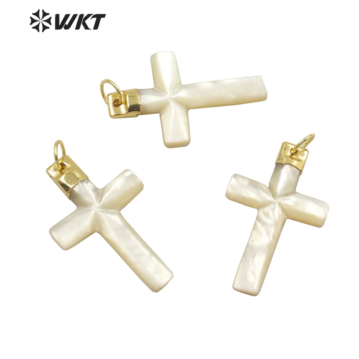 WT-JP280 Fashion Naashion Natural While Shell Classic Pendant Simple Design Christian Jesus Trim Royal Style Luxury Pendant
