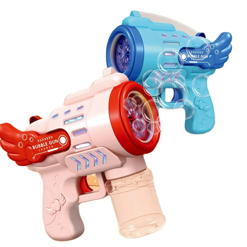 2022 New Automatic Summer Bubble Machine Rich Water Gun Outdoor 10-cell Foaming Kid Toy Bubble Gun