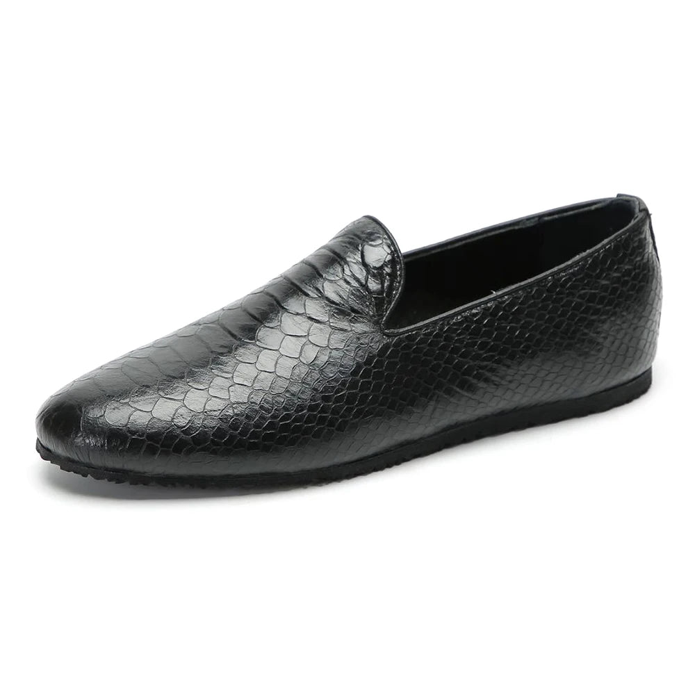 Fashion Men's Genuine Leather Foldable Solid Premium Height Increasing Office & Career Shoes Slip-On Loafers Soft Sole