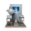 Wholesale High End Metal Jewelry Shop Organizer Customizable PU Leather Jewellery Display Stands for jewelry shown