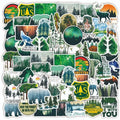 50Pcs Forest Park Plant Animal Outdoor Adventure Graffiti Stickers for Suitcase Laptop Bike Vinyl Sticker