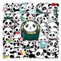50pcs Panda Personality Cross Border Cartoon Cute Animal Children Stickers Packs for DIY Skateboard Water Bottle Suitcase