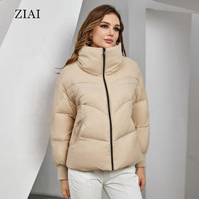 Women Short Winter Puffer Jacket Fashion Warm Thicken Clothes Padded Coat