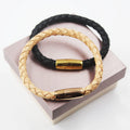 BMZ 2025 New 6 mm Men Quality Top Layer Good Hand Feeling Leather Vintage Bracelets