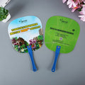 Promotional Cheap Custom logo Printed Round Plastic Hand Fan