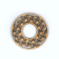 Laser Cut Bamboo Coaster Set | Geometric Pattern Eco Coasters