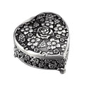 Heart Relief Rose Music Box Metal Clockwork Music Box
