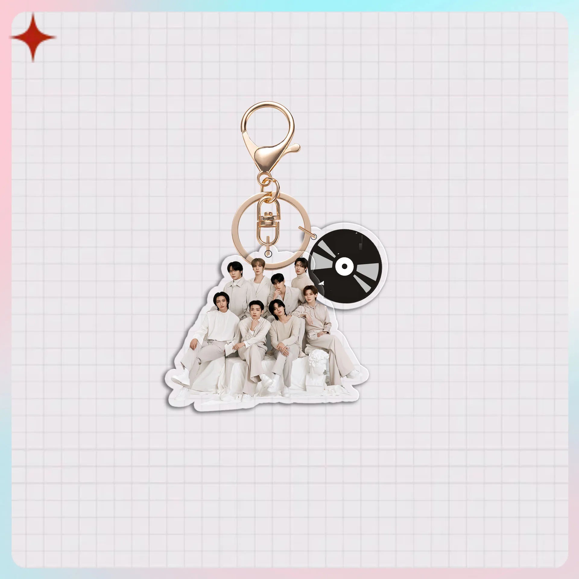 KPOP Straykids ATEEZ TWICE ZB1 Acrylic Keychains GOT7 Babymonster RIIZE ITZY Keyring Bag Car Key Accessory Fans Birthday Gift
