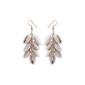 Bohemian Conch Shell Earrings Ocean Style Handmade Vintage Holiday Style Hand Woven Shell Earrings
