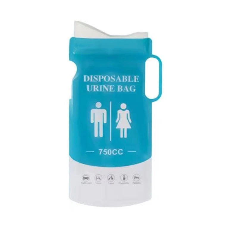 Disposable Easy Take Camping Unisex Car Toilet Emergency Urinal 750ml Outdoor Emergency Urinate Urine Bags
