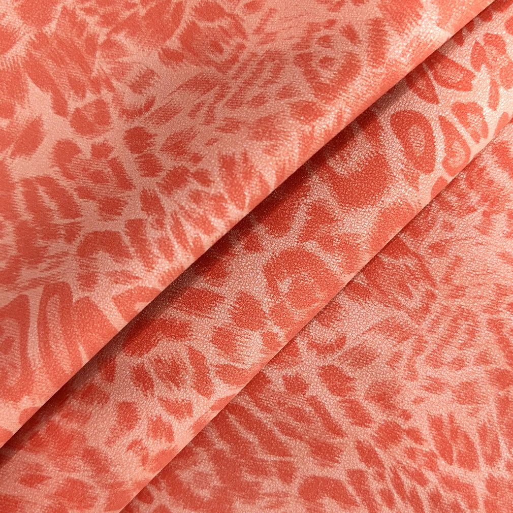 Wholesale Pearlescent Leopard Print Printed PU Faux Leather for Making Handcrafts PU Artificial Leather