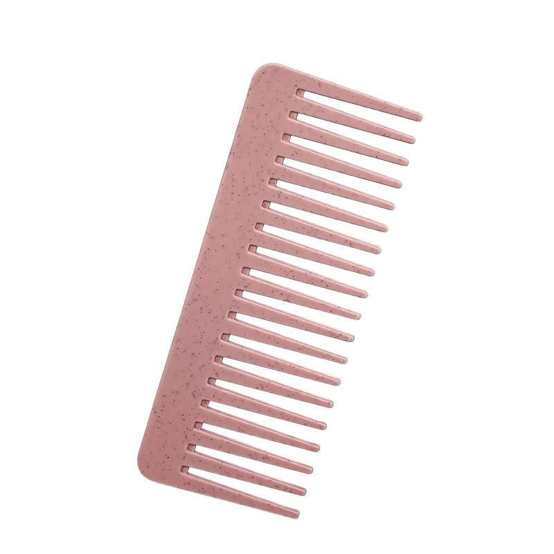 Hot-selling Portable Straw Handle Wheat Straw Hair Styling Comb Detangling  Hair  Comb for Women and Men Use at Home or Salon