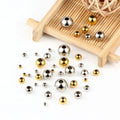 2mm 8mm 18K Gold Plated Round Spacer Beads Jewelry Making Supplies and DIY Jewelry Making Accessories
