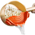 Wholesale Factory Price Silicone Strainer Snap Clip Drain Pot Side Sticker Food Colander