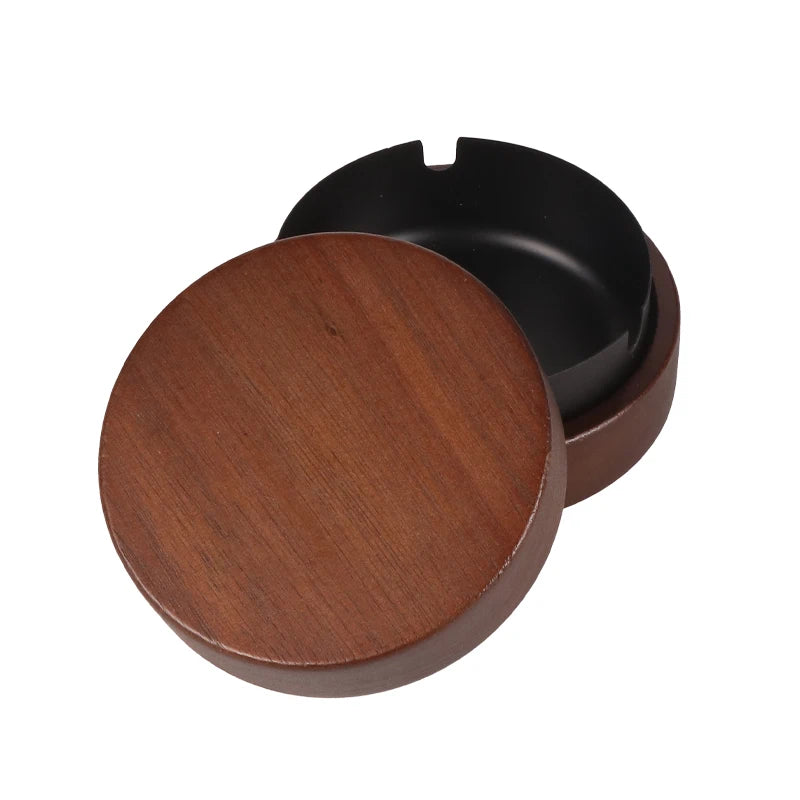 Futeng Ashtray With Lid Outdoor Windproof Stainless Steel Ashtray Office Use Cigarettes Ashtray Custom Logo Smoking Accessories