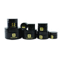 Empty Small Glass Jar UV Black Packaging Jar 5ml 5g Round Glass Concentrate Jar With Lid