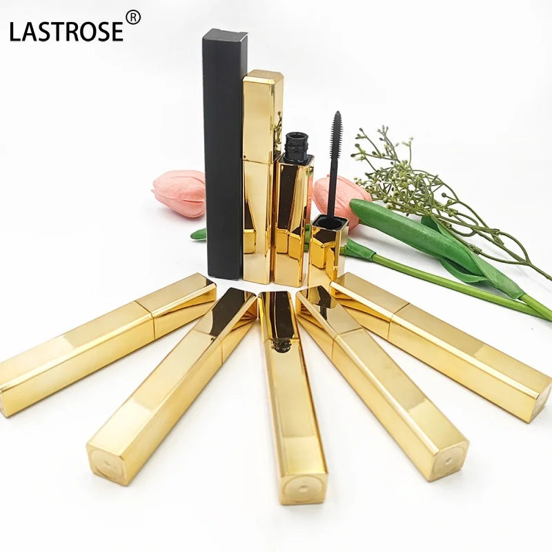 Private Label Cruelty Free Vegan 4D Silk Eyelash Mascara Makeup Gold Natural Black Thick Long-wearing Volume Waterproof Mascara