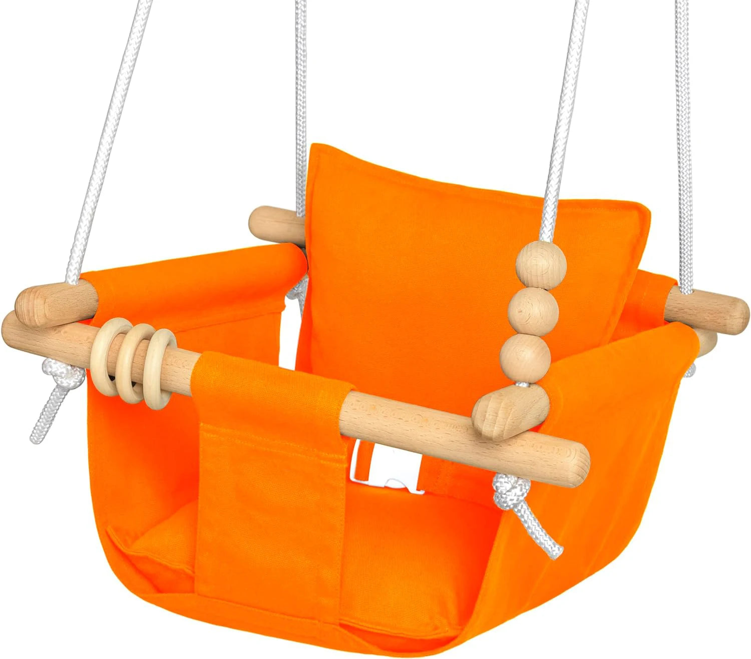 Wholesale Factory 100% Cotton Canvas Baby Swing Wood for Infants and Kids
