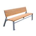 Outdoor Park Plastic Wood Bench Seat Outside Street Antique Hardwood Bench Seating Public Garden Patio Chair Bench with Back
