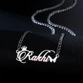 Customized Personalize Initial Glitter Diamond Stainless Steel Personalized Oem Name Necklace