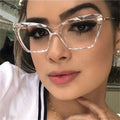 New Flat Mirror Optical Glasses Frame Rhombus Simple Glasses Frame Men and Women Glasses