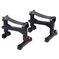 5-Speed Adjustable Metal Barbell Stand Holder Fitness Gym Equipment Deadlift Buffer Rack for Weightlifting MegaBDM