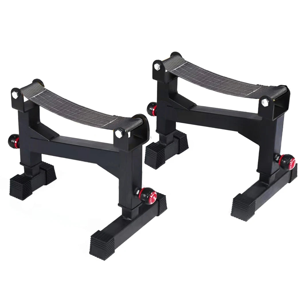 5-Speed Adjustable Metal Barbell Stand Holder Fitness Gym Equipment Deadlift Buffer Rack for Weightlifting MegaBDM