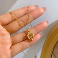 Fashion Sparkling Zircon Dolphin Pendant Necklace No Tarnish Gold Stainless Steel Chain Dolphin Necklace for Mother's Day Gift