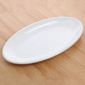Wholesale Custom Logo Restaurant Oval White Japanese Melamine Plates Dinner Set
