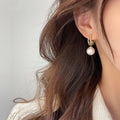 Fashion Ins Temperament Earrings Female Cool Style Design Pearl Ear Jewelry Retro Personality Exaggerated Earrings