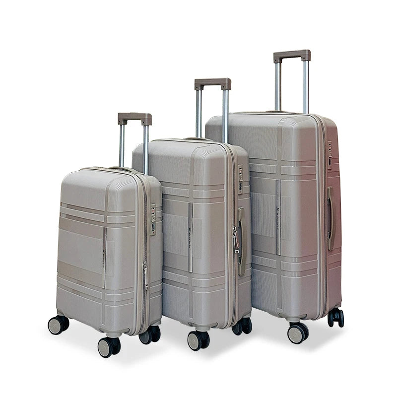 Marksman High Quality PP Luggage Sets 20/24/28 Inch Suitcase Spinner Caster Zipper Unisex Colorful Cheap Price Daily Travel Use