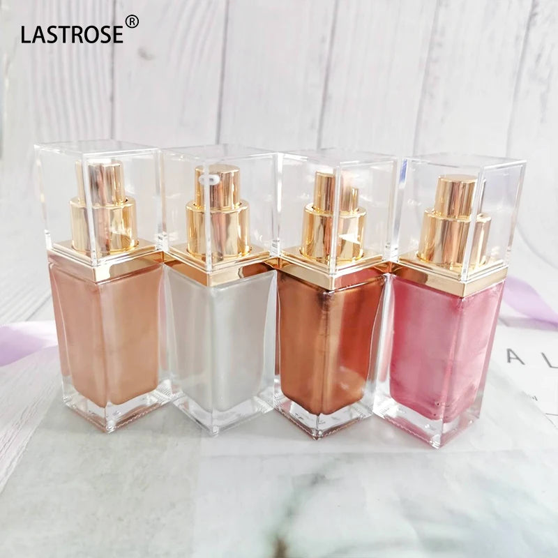 OEM 5-Color High Gloss Liquid Highlighter Square Bottle Dual Function for Brightening Repairing Makeup Bronzer & Highlighters