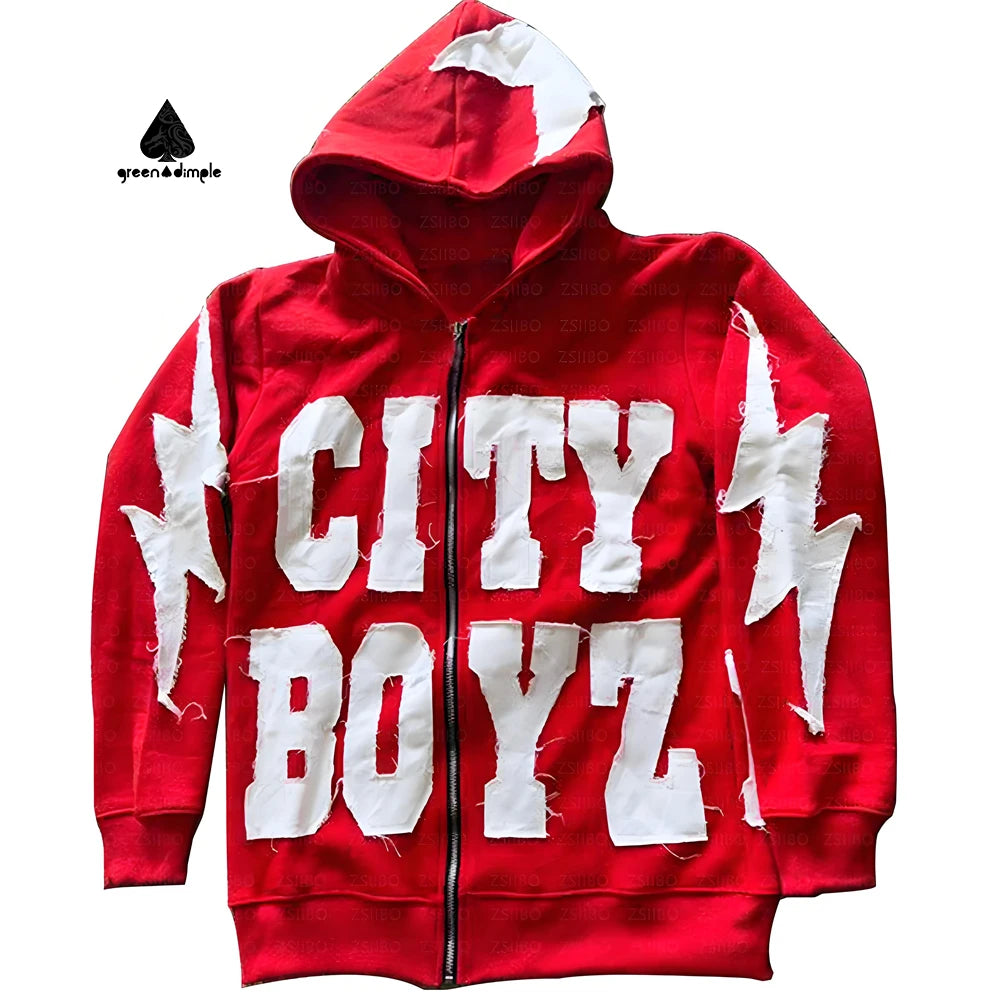 Hoodies Custom logo Heavyweight Fleece Oversized Hoodies Hommes Custom Logo Pasting Y2K Style Thick Hoodies for Men