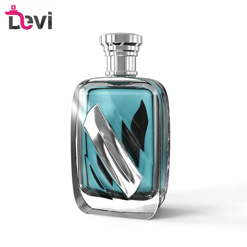 Devi New Design Glass Perfume Bottles 100ML Men's Square Parfum Bottle Fragrance Sprayer Atomizer Refillable Empty Container