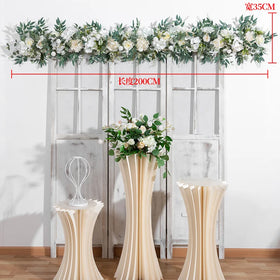 Decorative Flower Supplies Round Arch Stage Floral Frame Garden Backdrop Ceiling Wedding Entrance