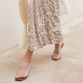 Ladies's Elegant High Heels Crystal High Heeled Women's Shoes Chunky Heeled Ladies's Sandals Anti Slip Simple Style Non-slip