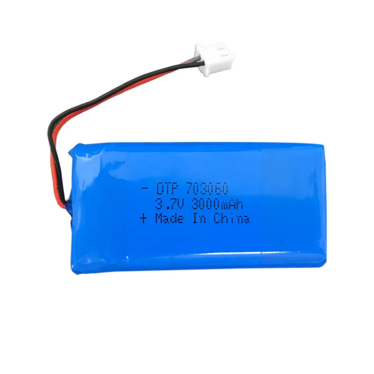 Custom Small Li-polymer Battery Pack DTP 703060 1500mAh Rechargeable Lipo 703060-2P 3.7V 3000mAh Lithium Polymer Battery