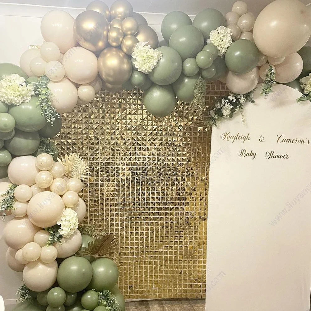 Modern Style Interlocking Grid Panel Sequin Wall New Color Party Backdrop Decoration with Shimmer Effect for Wedding Events