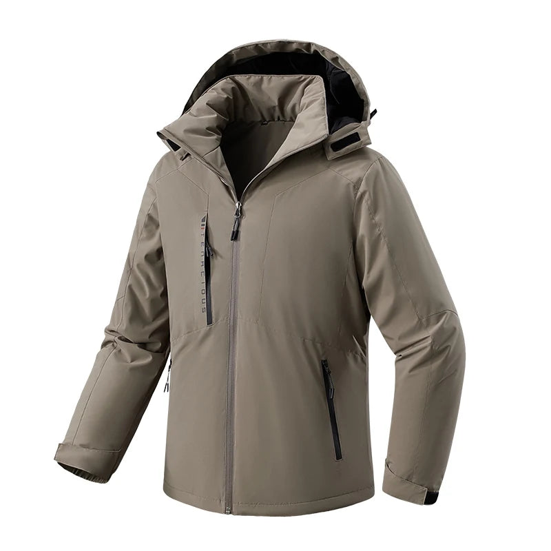 Custom Patchwork Jacket Fashion Hooded Waterproof Jacket Windbreaker Outdoor Mountaineering Hunting Climbing Hiking Clothing