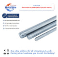 Black/White/Yellow Zinc Plated Steel GI Galvanized Threaded Rod 4.8/8.8 Grade 1000/2000/30000 Length M8 Double Ended Stud