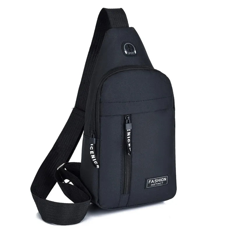 Wholesale New Fashion Men's Oxford Shoulder Crossbody Travel Chest Bag Casual Messenger Waist Bags