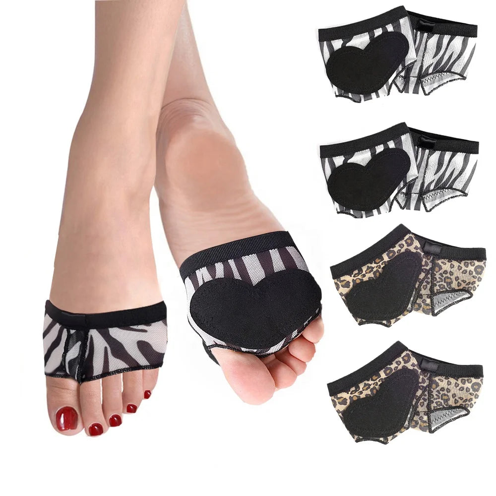 MediFootCare Girls Women Belly Ballet Half Shoes Split Soft Sole Paws Dance Feet Protection Toe Pad Well Foot Care Tool HA02063