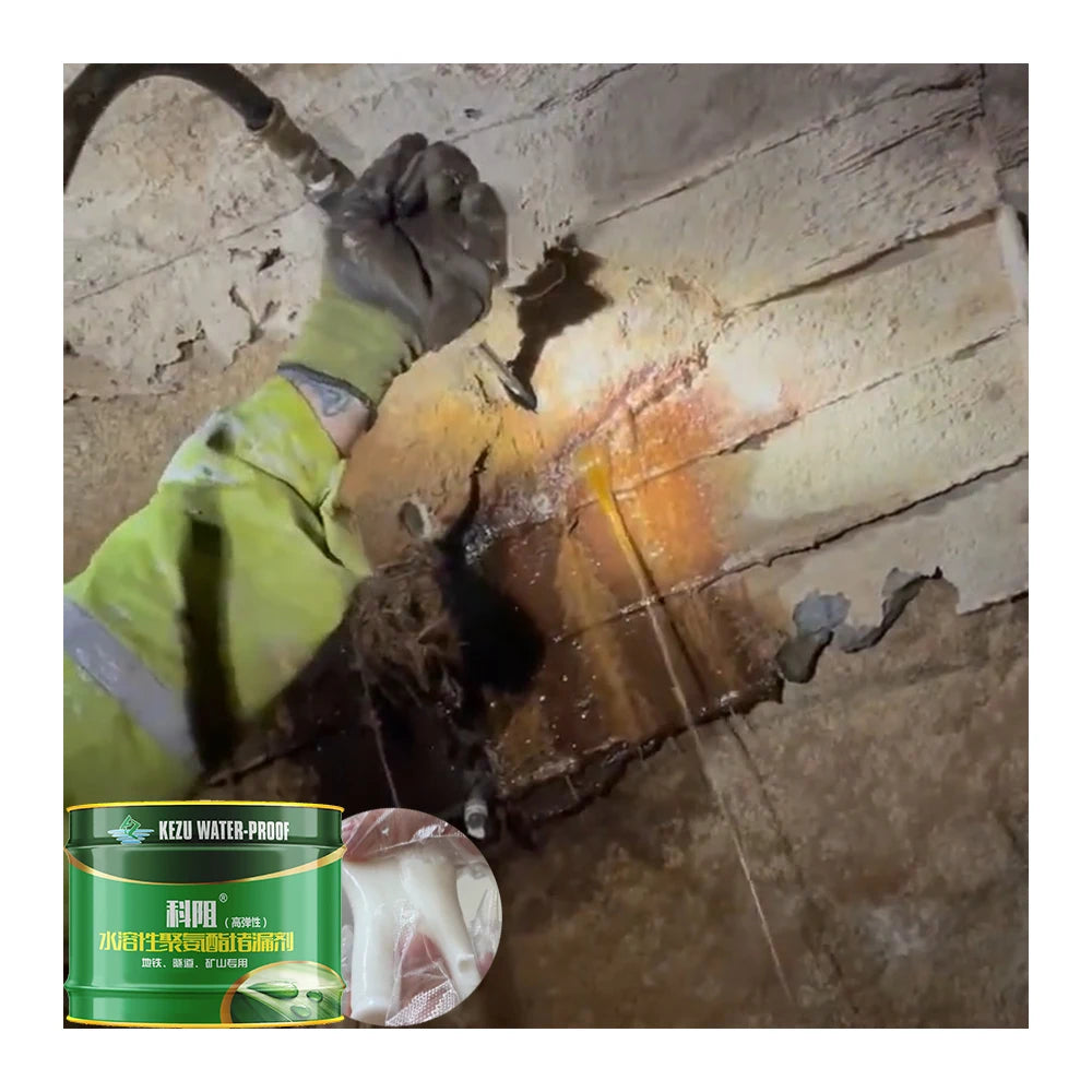 KEZU Waterstop Water Soluble Hydrophilic Polyurethane Grout Liquid Grout
